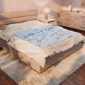 Velveteen Plush Blanket — “Emotionally Unavailable but Cute” Cozy Throw